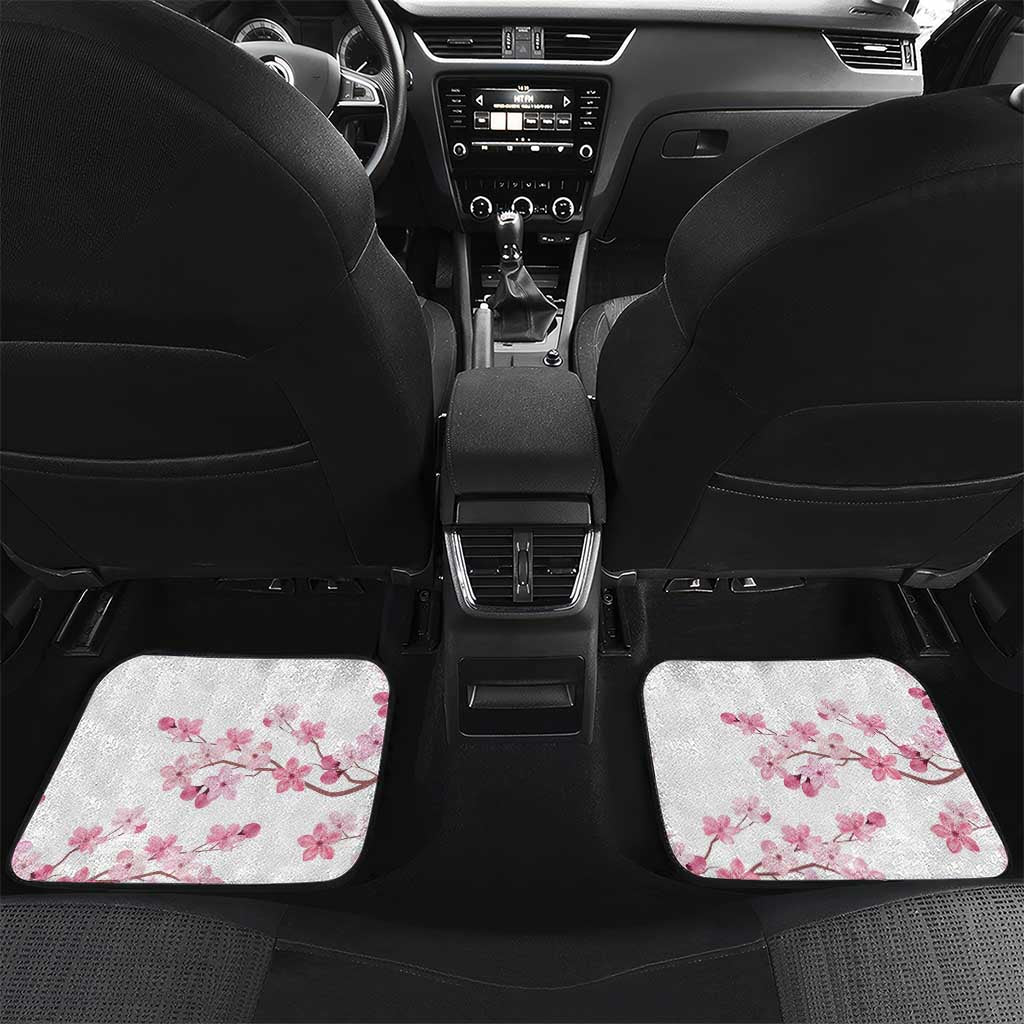 Canada and Japan Rugby Custom Car Mats Canucks Brave Blossoms Together Pacific LT14 Set 2pcs - Back Red - Polynesian Pride