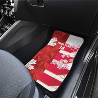 Canada and Japan Rugby Custom Car Mats Canucks Brave Blossoms Together Pacific LT14 - Polynesian Pride