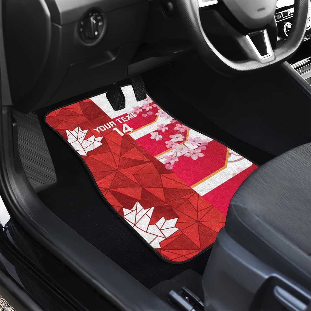 Canada and Japan Rugby Custom Car Mats Canucks Brave Blossoms Together Pacific LT14 - Polynesian Pride