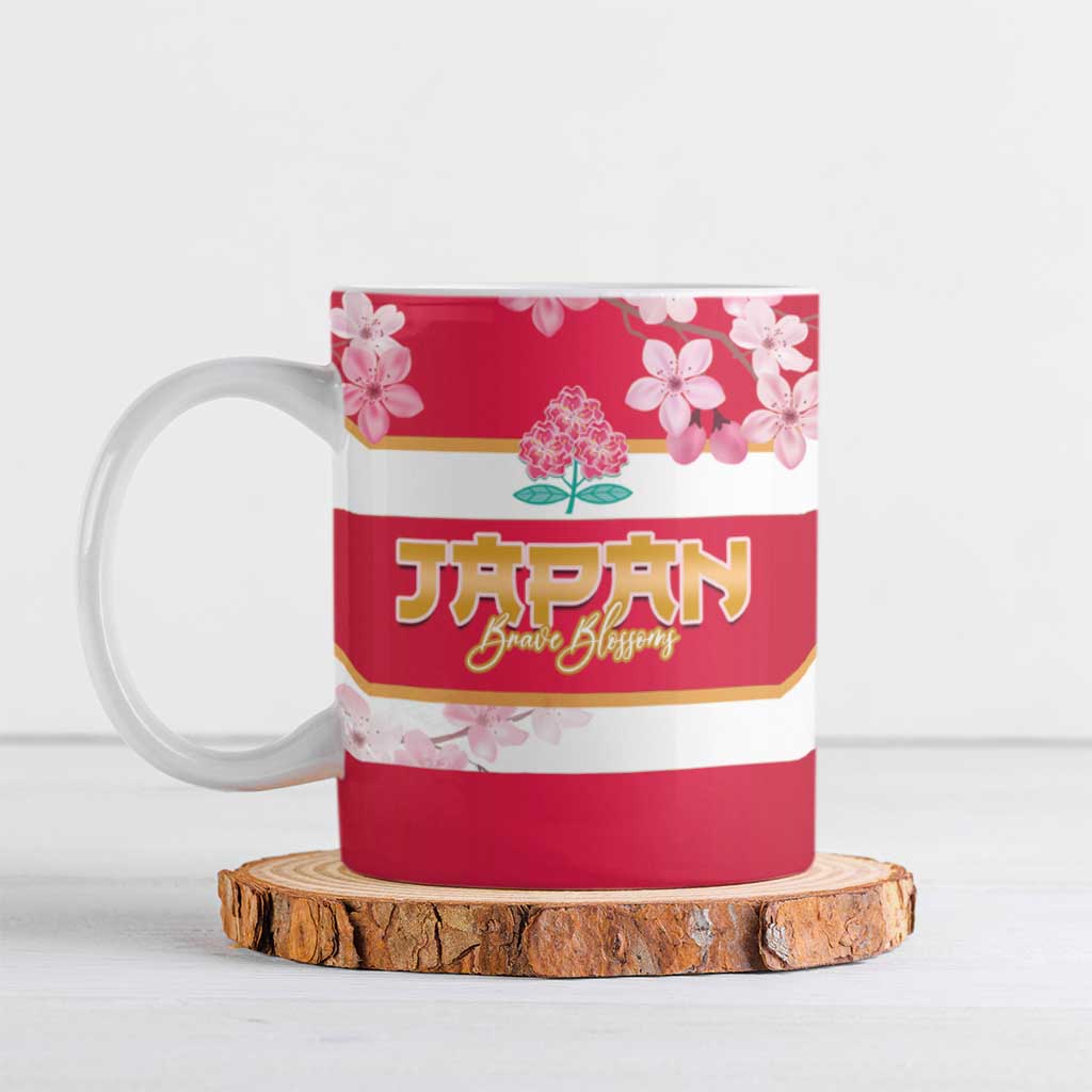 Canada and Japan Rugby Ceramic Mug Canucks Brave Blossoms Together Pacific LT14 Red - Polynesian Pride