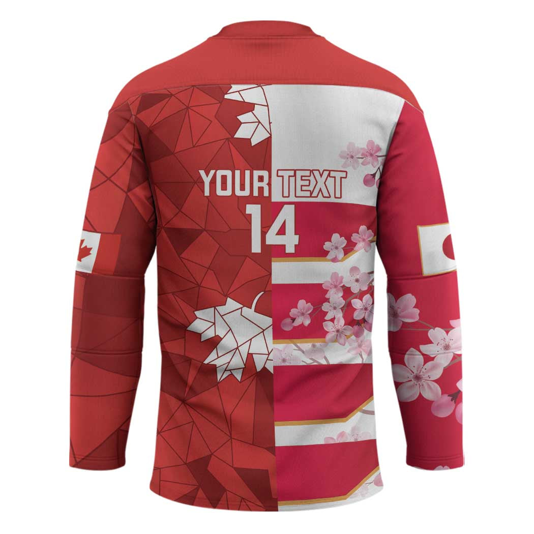 Canada and Japan Rugby Custom Hockey Jersey Canucks Brave Blossoms Together Pacific LT14 - Polynesian Pride