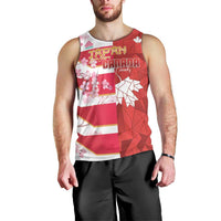Canada and Japan Rugby Custom Men Tank Top Canucks Brave Blossoms Together Pacific LT14 - Polynesian Pride