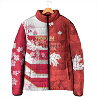 Canada and Japan Rugby Custom Padded Jacket Canucks Brave Blossoms Together Pacific LT14 - Polynesian Pride
