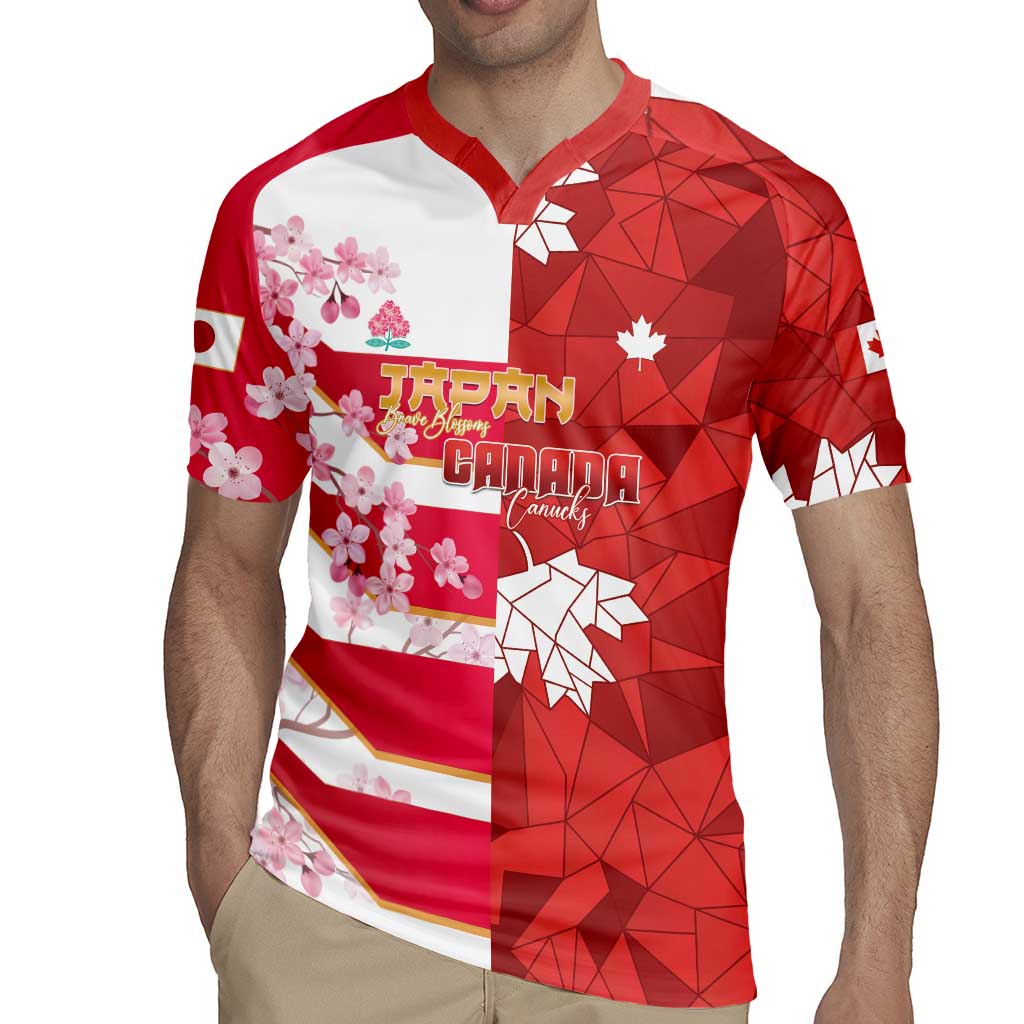 Canada and Japan Rugby Custom Rugby Jersey Canucks Brave Blossoms Together Pacific LT14 - Polynesian Pride