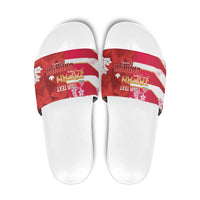 Canada and Japan Rugby Custom Slide Sandals Canucks Brave Blossoms Together Pacific - Polynesian Pride