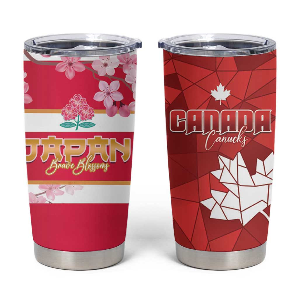 Canada and Japan Rugby Tumbler Cup Canucks Brave Blossoms Together Pacific - Polynesian Pride