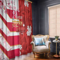 Canada and Japan Rugby Custom Window Curtain Canucks Brave Blossoms Together Pacific - Polynesian Pride