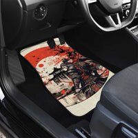 Samurai Warrior Japan Car Mats Red-blossomed Tree Classic Japanese Stylized LT14 - Polynesian Pride