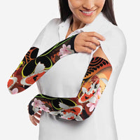 Hawaiian and Japanese Arm Sleeves Koi Fish With Kanaka Polynesian Tattoo - Polynesian Pride