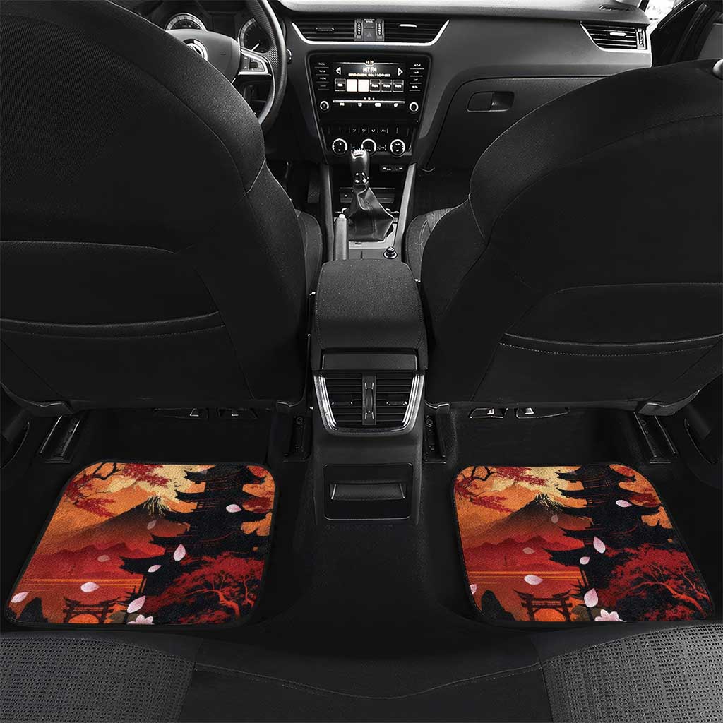 Hawaiian and Japanese Car Mats Koi Fish With Kanaka Polynesian Tattoo - Polynesian Pride