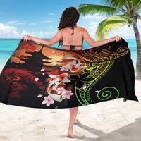 Hawaiian and Japanese Sarong Koi Fish With Kanaka Polynesian Tattoo - Polynesian Pride