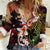 Hawaiian and Japanese Women Casual Shirt Koi Fish With Kanaka Polynesian Tattoo - Polynesian Pride