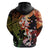 Hawaiian and Japanese Zip Hoodie Koi Fish With Kanaka Polynesian Tattoo - Polynesian Pride
