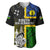 Personalised South Sea Islanders Baseball Jersey Kanakas With New Caledonia Coat Of Arms LT14 Black - Polynesian Pride