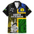 Personalised South Sea Islanders Family Matching Mermaid Dress and Hawaiian Shirt Kanakas With New Caledonia Coat Of Arms LT14 Dad's Shirt - Short Sleeve Black - Polynesian Pride