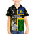 Personalised South Sea Islanders Kid Hawaiian Shirt Kanakas With New Caledonia Coat Of Arms LT14 Kid Black - Polynesian Pride