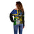 Personalised South Sea Islanders Off Shoulder Sweater Kanakas With New Caledonia Coat Of Arms LT14 - Polynesian Pride