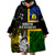 Personalised South Sea Islanders Wearable Blanket Hoodie Kanakas With New Caledonia Coat Of Arms LT14 - Polynesian Pride