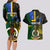 Personalised South Sea Islanders Couples Matching Long Sleeve Bodycon Dress and Hawaiian Shirt Kanakas With Vanuatu Coat Of Arms LT14 - Polynesian Pride