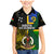 Personalised South Sea Islanders Family Matching Mermaid Dress and Hawaiian Shirt Kanakas With Vanuatu Coat Of Arms LT14 Son's Shirt Black - Polynesian Pride