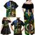 Personalised South Sea Islanders Family Matching Off Shoulder Maxi Dress and Hawaiian Shirt Kanakas With Vanuatu Coat Of Arms LT14 - Polynesian Pride