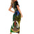 Personalised South Sea Islanders Family Matching Short Sleeve Bodycon Dress and Hawaiian Shirt Kanakas With Vanuatu Coat Of Arms LT14 - Polynesian Pride