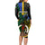 Personalised South Sea Islanders Long Sleeve Bodycon Dress Kanakas With Vanuatu Coat Of Arms LT14 - Polynesian Pride