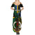 Personalised South Sea Islanders Summer Maxi Dress Kanakas With Vanuatu Coat Of Arms LT14 - Polynesian Pride