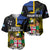 Personalised South Sea Islanders Baseball Jersey Kanakas With Fiji Coat Of Arms LT14 - Polynesian Pride