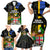 Personalised South Sea Islanders Family Matching Short Sleeve Bodycon Dress and Hawaiian Shirt Kanakas With Fiji Coat Of Arms LT14 - Polynesian Pride