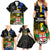 Personalised South Sea Islanders Family Matching Summer Maxi Dress and Hawaiian Shirt Kanakas With Fiji Coat Of Arms LT14 - Polynesian Pride