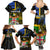 Personalised South Sea Islanders Family Matching Summer Maxi Dress and Hawaiian Shirt Kanakas With Fiji Coat Of Arms LT14 - Polynesian Pride