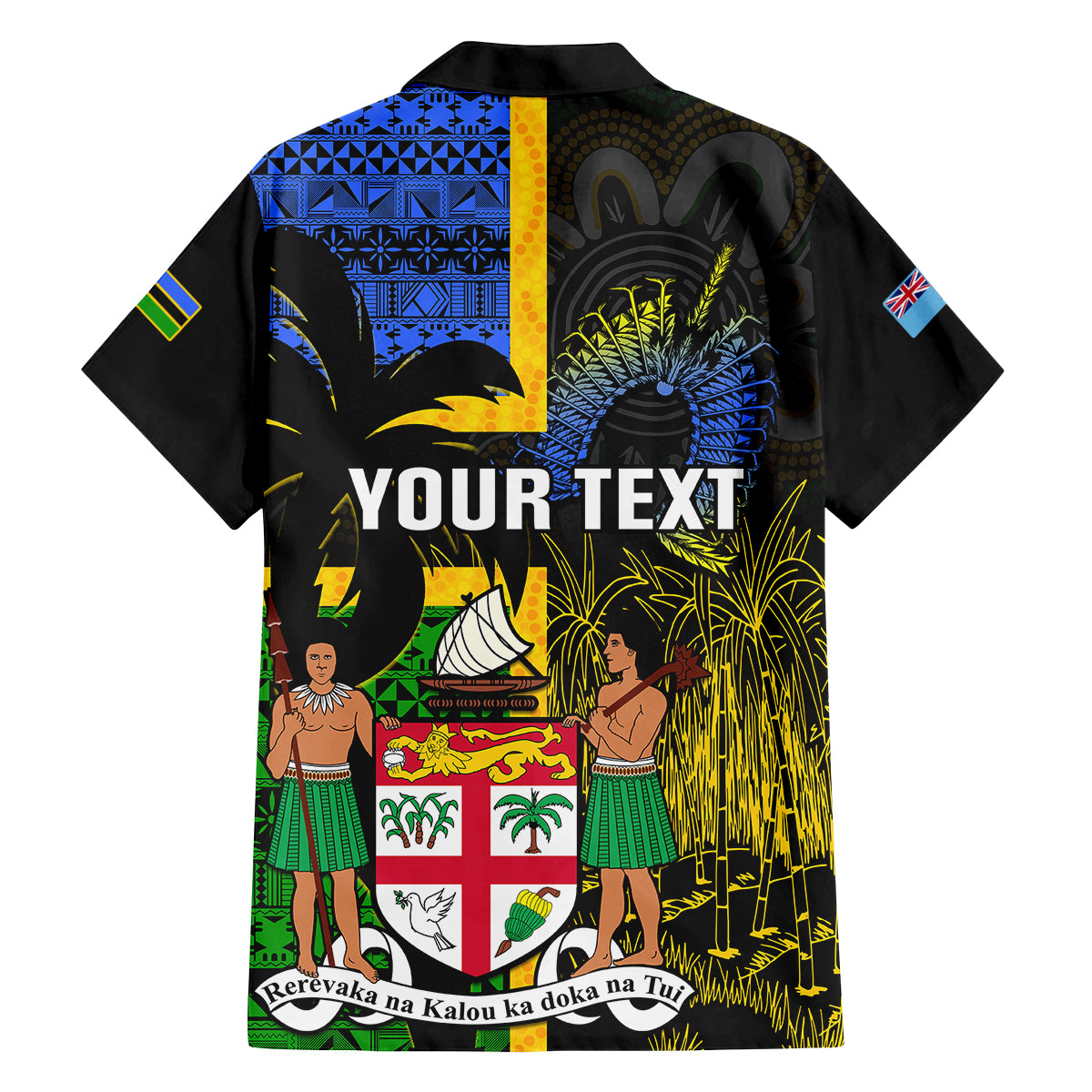Personalised South Sea Islanders Family Matching Tank Maxi Dress and Hawaiian Shirt Kanakas With Fiji Coat Of Arms LT14 - Polynesian Pride
