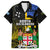 Personalised South Sea Islanders Hawaiian Shirt Kanakas With Fiji Coat Of Arms LT14 Black - Polynesian Pride