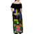 Personalised South Sea Islanders Off Shoulder Maxi Dress Kanakas With Fiji Coat Of Arms LT14 - Polynesian Pride