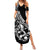 Personalised Polynesia Summer Maxi Dress Fish Hook Tattoo Go Fishing Polynesian Pattern Black LT14 Women Black - Polynesian Pride