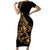 polynesia-family-matching-short-sleeve-bodycon-dress-and-hawaiian-shirt-fish-hook-tattoo-go-fishing-polynesian-pattern-gold