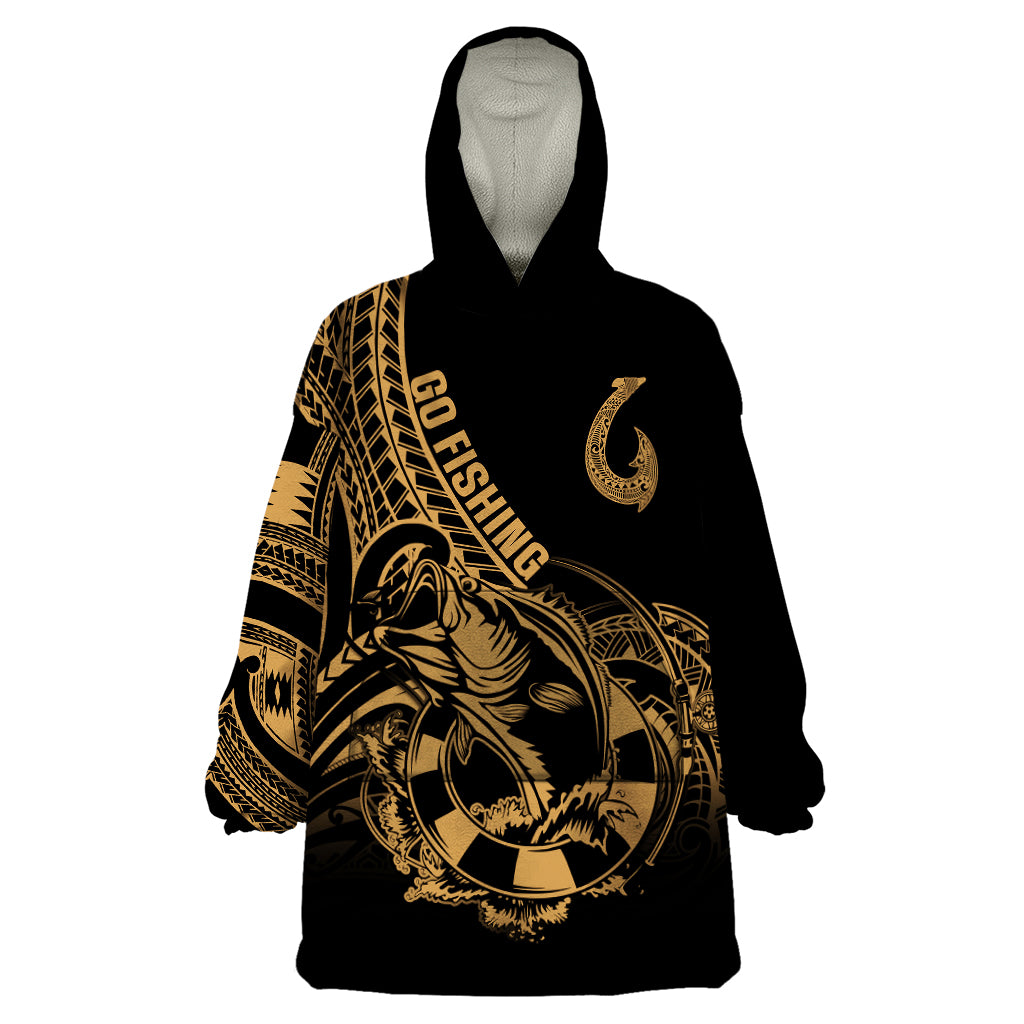 polynesia-wearable-blanket-hoodie-fish-hook-tattoo-go-fishing-polynesian-pattern-gold