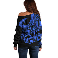 polynesia-off-shoulder-sweater-fish-hook-tattoo-go-fishing-polynesian-pattern-blue