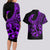 Polynesia Couples Matching Long Sleeve Bodycon Dress and Hawaiian Shirt Fish Hook Tattoo Go Fishing Polynesian Pattern Purple LT14 - Polynesian Pride