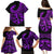 Polynesia Family Matching Puletasi Dress and Hawaiian Shirt Fish Hook Tattoo Go Fishing Polynesian Pattern Purple LT14 - Polynesian Pride