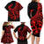 polynesia-family-matching-long-sleeve-bodycon-dress-and-hawaiian-shirt-fish-hook-tattoo-go-fishing-polynesian-pattern-red