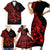 polynesia-family-matching-short-sleeve-bodycon-dress-and-hawaiian-shirt-fish-hook-tattoo-go-fishing-polynesian-pattern-red