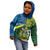 Solomon Islands Kid Hoodie Tropical Leaves With Melanesian Pattern LT14 - Polynesian Pride