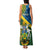 Personalised Solomon Islands Family Matching Tank Maxi Dress and Hawaiian Shirt Tropical Leaves With Melanesian Pattern LT14 - Polynesian Pride