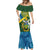 Personalised Solomon Islands Mermaid Dress Tropical Leaves With Melanesian Pattern LT14 - Polynesian Pride