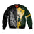 New Zealand and South Africa Rugby Custom Bomber Jacket Maori Silver Fern Springbok Together - Polynesian Pride
