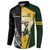 New Zealand and South Africa Rugby Custom Button Sweatshirt Maori Silver Fern Springbok Together - Polynesian Pride
