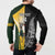 New Zealand and South Africa Rugby Custom Button Sweatshirt Maori Silver Fern Springbok Together - Polynesian Pride