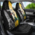 New Zealand and South Africa Rugby Custom Car Seat Cover Maori Silver Fern Springbok Together - Polynesian Pride